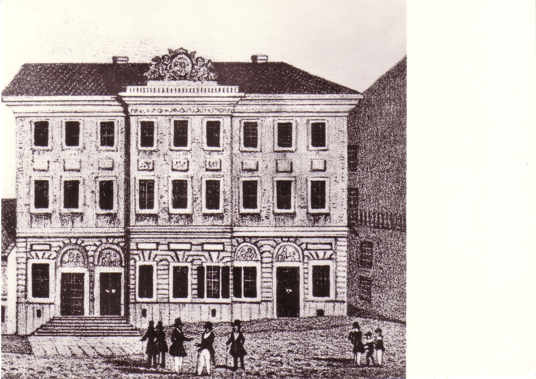 04 006 Das Gymnasium am Schulberg um 1840
